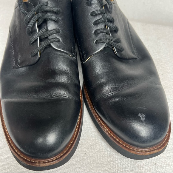 Samuel Hubbard Shoe Mens Founder Leather Black Lace Up Casual Vibram Sole 9.5 - Picture 11 of 15